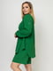 Зеленый костюм-жатка: рубашка оверсайз и шорты | 6352555 | фото 4
