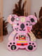 Іграшка розвиваюча Бізіборд "Коала" (75х62 см) рожевий | 6356220 | фото 3