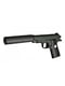 Игрушечный пистолет на пульках "Browning mini с глушителем Вальтер" Металл, черный | 6360203