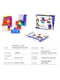 Розвиваюча іграшка магнітні блоки із завданнями YJ Magnetic Cube Blocks, 34 деталі | 6360959 | фото 4