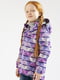 Куртка фиолетовая с принтом | 6365950 | фото 2