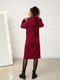 Платье-худи бордовое | 6366618 | фото 3