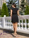 Платье А-силуэта черное | 6366649 | фото 6