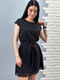 Сукня А-силуету чорна | 6366649 | фото 3
