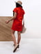 Сукня червона лляна | 6366665 | фото 4