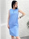 Платье голубое льняное | 6366847 | фото 2