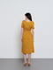 Платье А-силуэта желтое в принт | 6366998 | фото 3