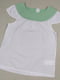 Блуза бело-зеленая | 6367419