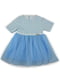 Сукня блакитна з принтом | 6367466 | фото 2