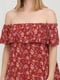 Сукня бордова в квітковий принт | 6373730 | фото 3