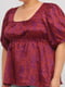 Блуза бордовая в принт | 6373745 | фото 3