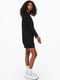Платье-свитшот черное | 6374215 | фото 3