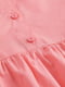 Сукня рожева з коміром та гудзиками | 6374323 | фото 2