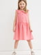 Платье розовое с воротником и пуговицами | 6374323 | фото 3