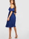 Сукня А-силуету синя | 6375375 | фото 2