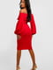 Платье-футляр красное | 6375389 | фото 2