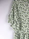 Сукня А-силуету зелена з квітковим принтом | 6375390 | фото 3