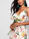 Сукня А-силуету біла з квітковим принтом | 6375396 | фото 4
