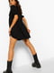 Платье А-силуэта черное | 6375459 | фото 2