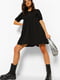 Платье А-силуэта черное | 6375459 | фото 3