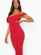 Платье-футляр красное | 6375484 | фото 4