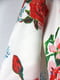 Платье А-силуэта белое с цветочным принтом | 6375638 | фото 5