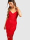 Сукня-футляр червона мереживна | 6375697 | фото 4