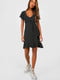 Платье А-силуэта черное в горох | 6375702 | фото 3