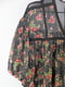 Сукня А-силуету чорна з квітковим принтом | 6375748 | фото 2