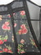 Сукня А-силуету чорна з квітковим принтом | 6375748 | фото 4