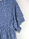 Сукня А-силуету синя з квітковим принтом | 6375750 | фото 2