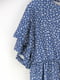 Сукня А-силуету синя з квітковим принтом | 6375750 | фото 3
