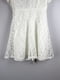 Платье А-силуэта белое кружевное | 6375838 | фото 4