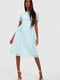 Сукня А-силуету блакитна | 6375932 | фото 3
