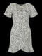 Платье А-силуэта белое в горох | 6376034 | фото 5