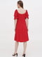 Сукня А-силуету червона з квітковим принтом | 6376041 | фото 2