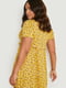 Платье А-силуэта желтое с цветочным принтом | 6376069 | фото 2