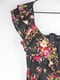 Сукня-футляр чорна з квітковим принтом | 6376099 | фото 3
