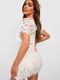 Платье-футляр белое кружевное | 6376103 | фото 2