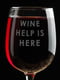 Бокал для вина "Wine help is here" | 6376990 | фото 3