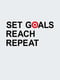 Постер "Set Goals Reach Repeat" | 6378925 | фото 2