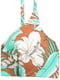 Бюстгальтер купальный на подкладке коричневый с цветочным принтом | 6371513 | фото 3