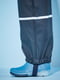 Полукомбинезон-дождевик на флисовой подкладке темно-синий | 6372085 | фото 3