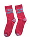 Шкарпетки довгі червоні з принтом | 6372177