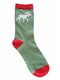 Шкарпетки довгі зелені з малюнком | 6372183