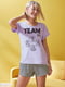Пижама: футболка и шорты | 6372317 | фото 2