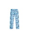 Штани піжамні блакитні з принтом | 6372334 | фото 2