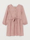 Сукня рожева з принтом | 6372388