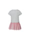 Сукня сіро-рожева з принтом | 6372389 | фото 2