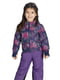 Термокуртка лижна фіолетова з принт | 6372733 | фото 2